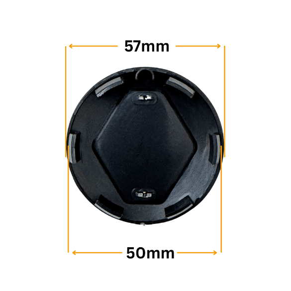 Set 4 Capace Jante Renault – 57mm, Negru