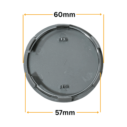 Set 4 Capace Jante Renault – 60mm, Gri