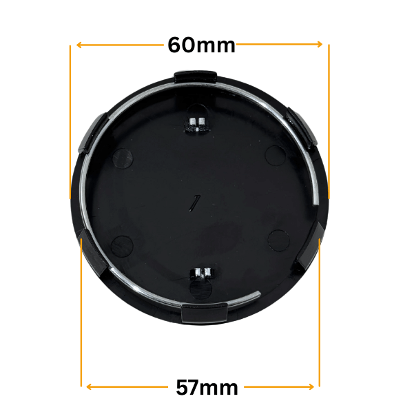 Set 4 Capace Jante Renault – 60mm, Negru