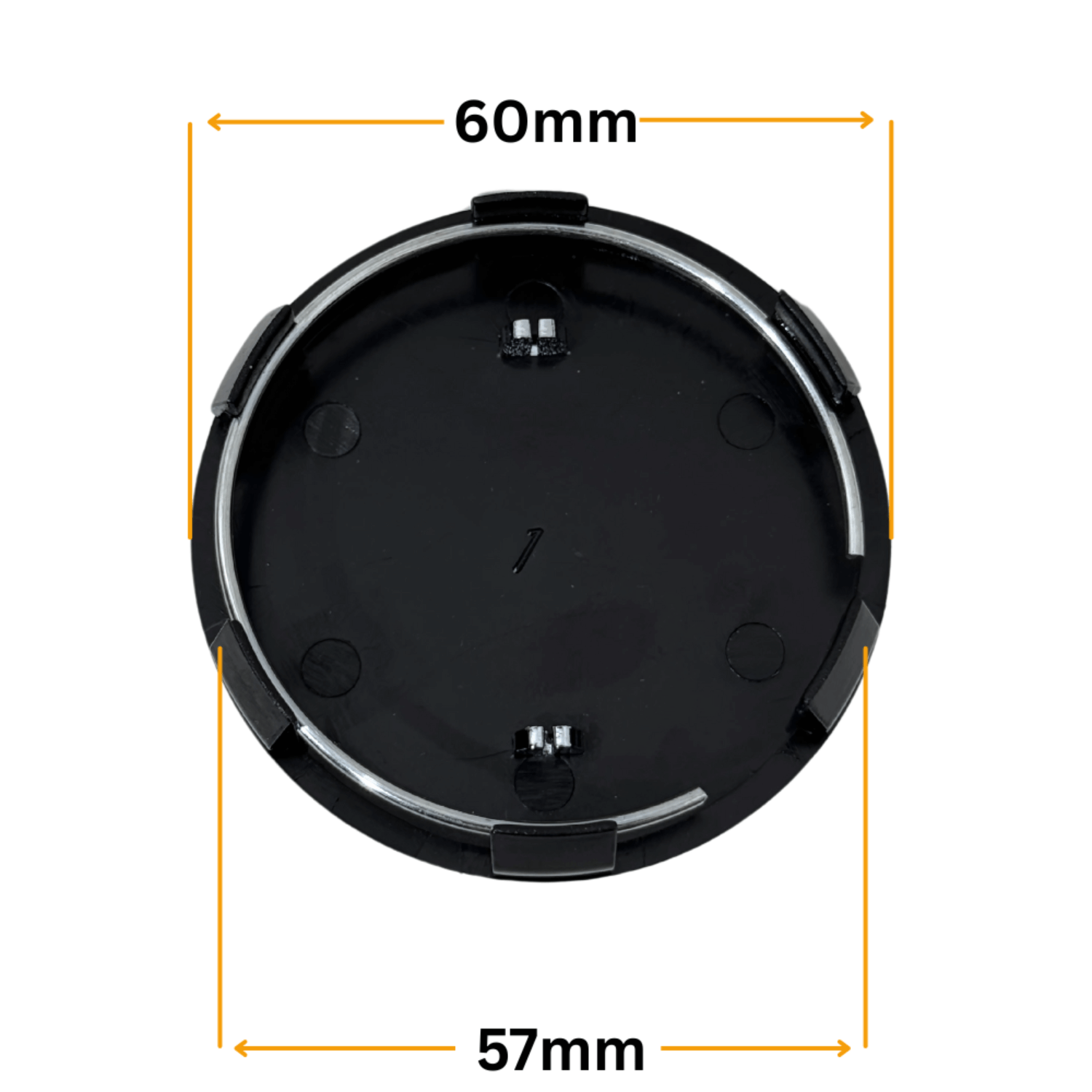 Set 4 Capace Jante Renault – 60mm, Negru