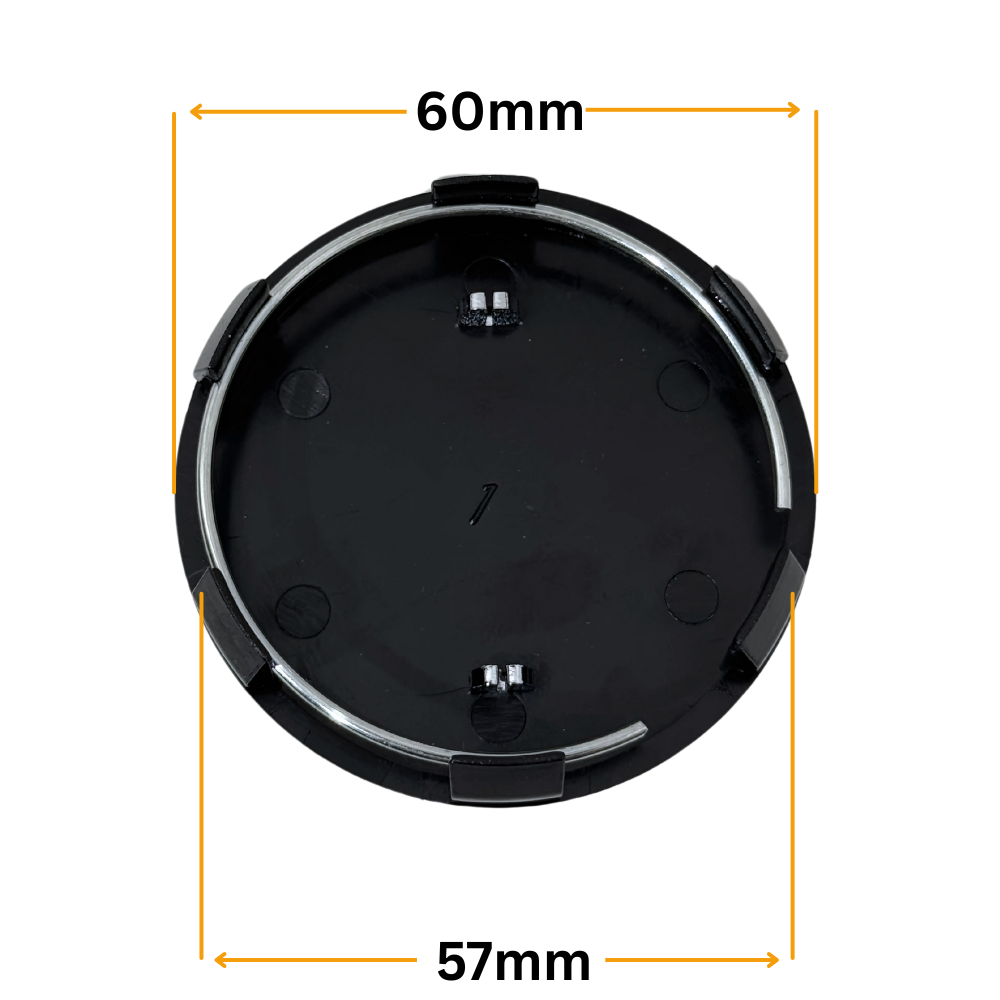 Set 4 Capace Jante Renault Negru