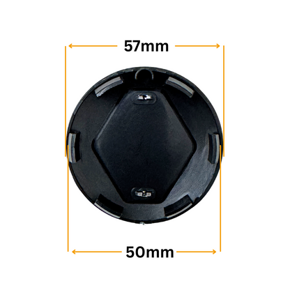 Set 4 Capace Jante Renault Negru