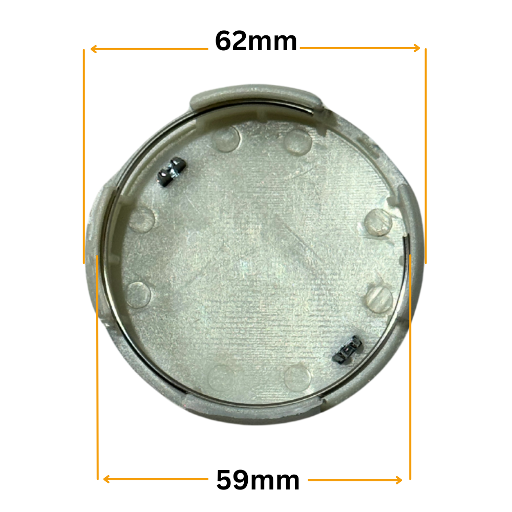 Set 4 Capace Jante Toyota – 62mm, Gri