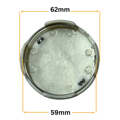 Set 4 Capace Jante Toyota – 62mm, Gri