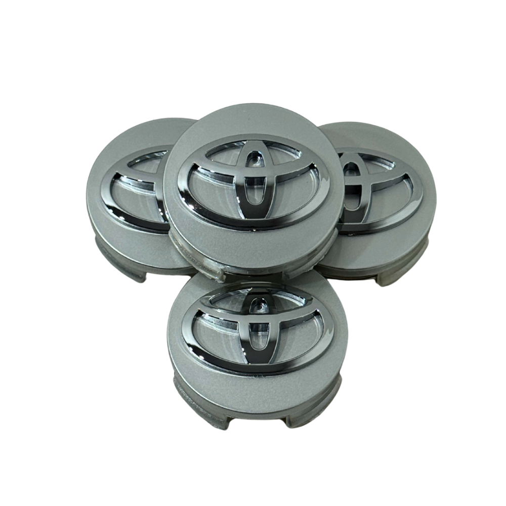 Set 4 Capace Jante Toyota – 62mm, Gri