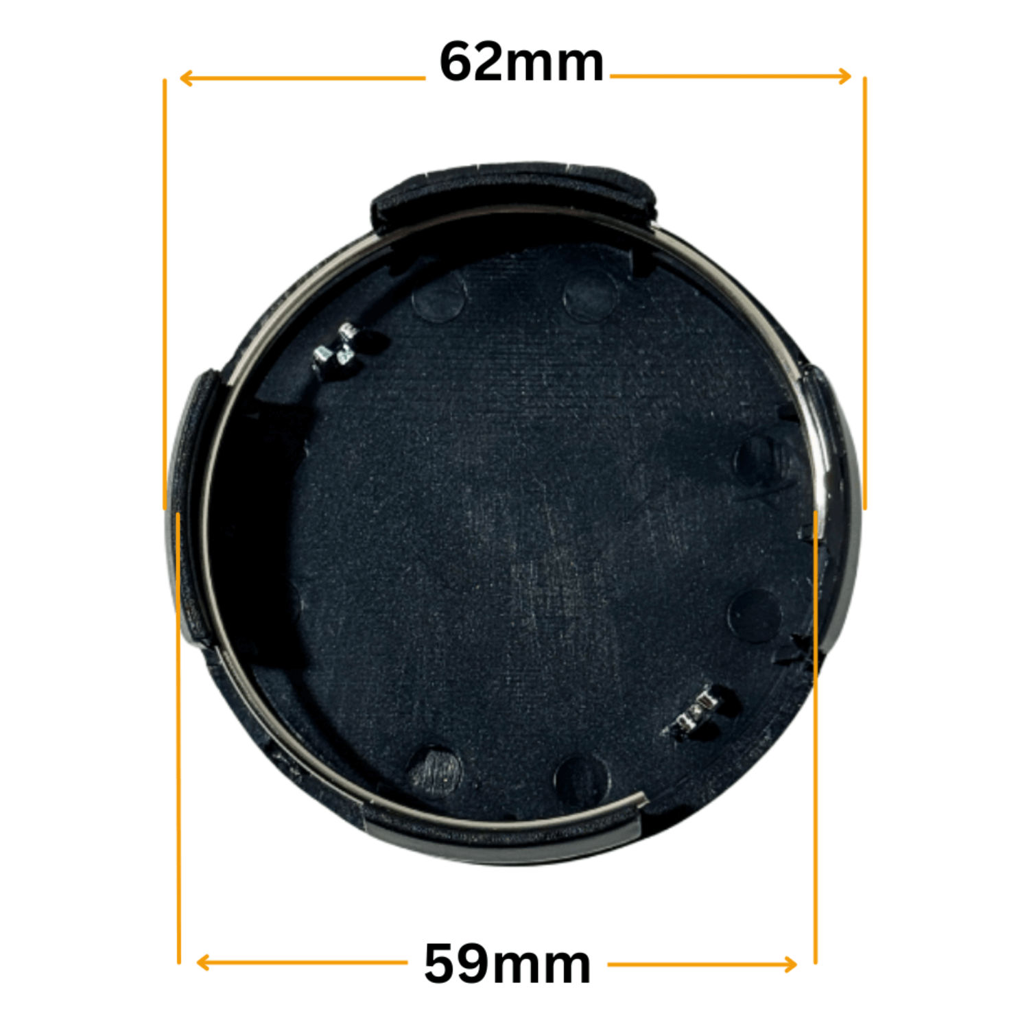 Set 4 Capace Jante Toyota – 62mm, Negru