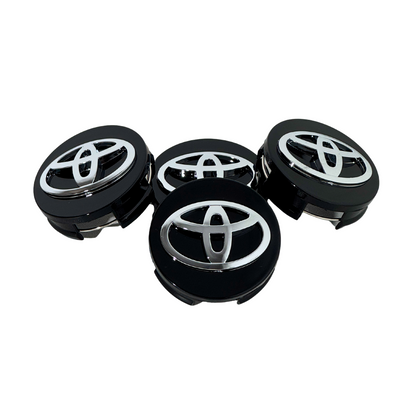 Set 4 Capace Jante Toyota – 62mm, Negru