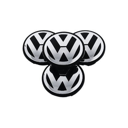 Set 4 Capace Jante VW – 55mm, Negru