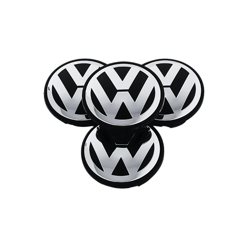 Set 4 Capace Jante VW – 55mm, Negru