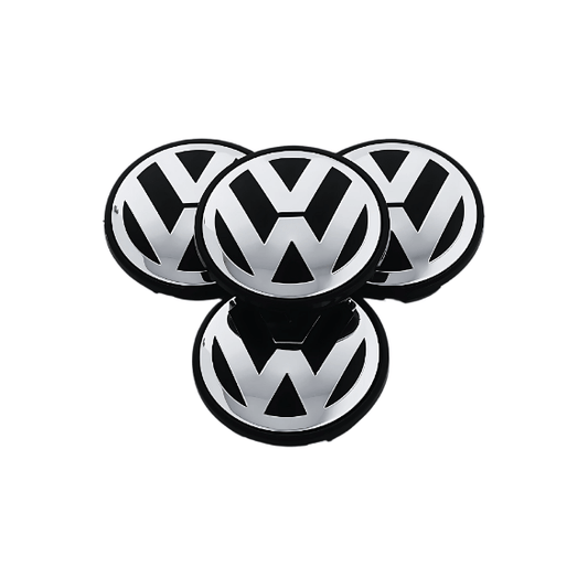 Set 4 Capace Jante VW – 55mm, Negru