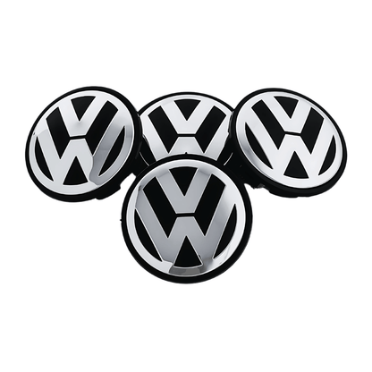 Set 4 Capace Jante VW – 55mm, Negru
