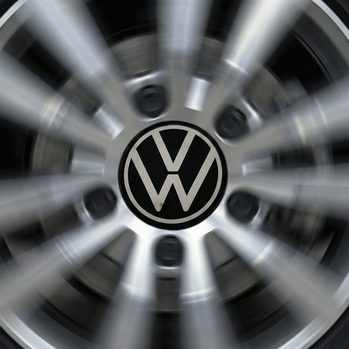 Set 4 Capace Jante VW Rotative – 65mm, Negru