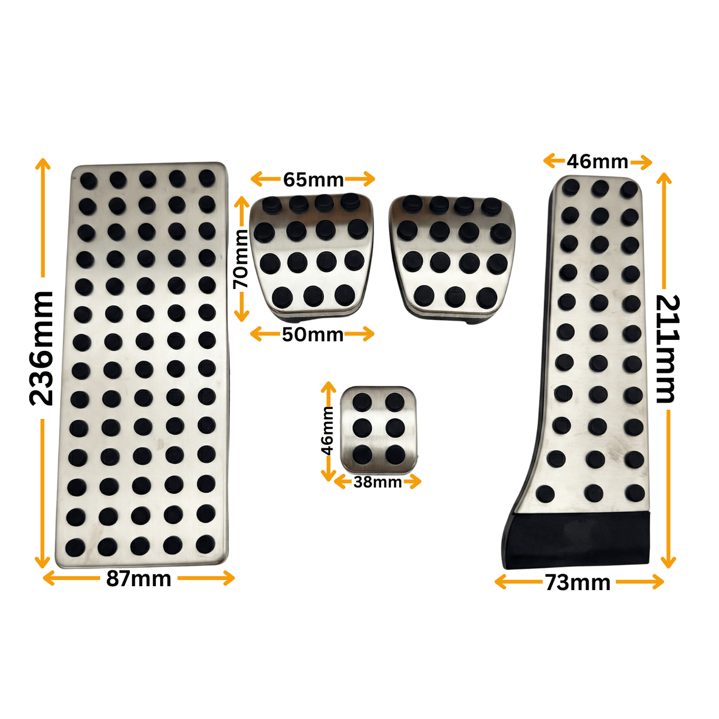 Set 4 Pedale Mercedes AMG W204 W211 W212 W164 – Cutie Manuală