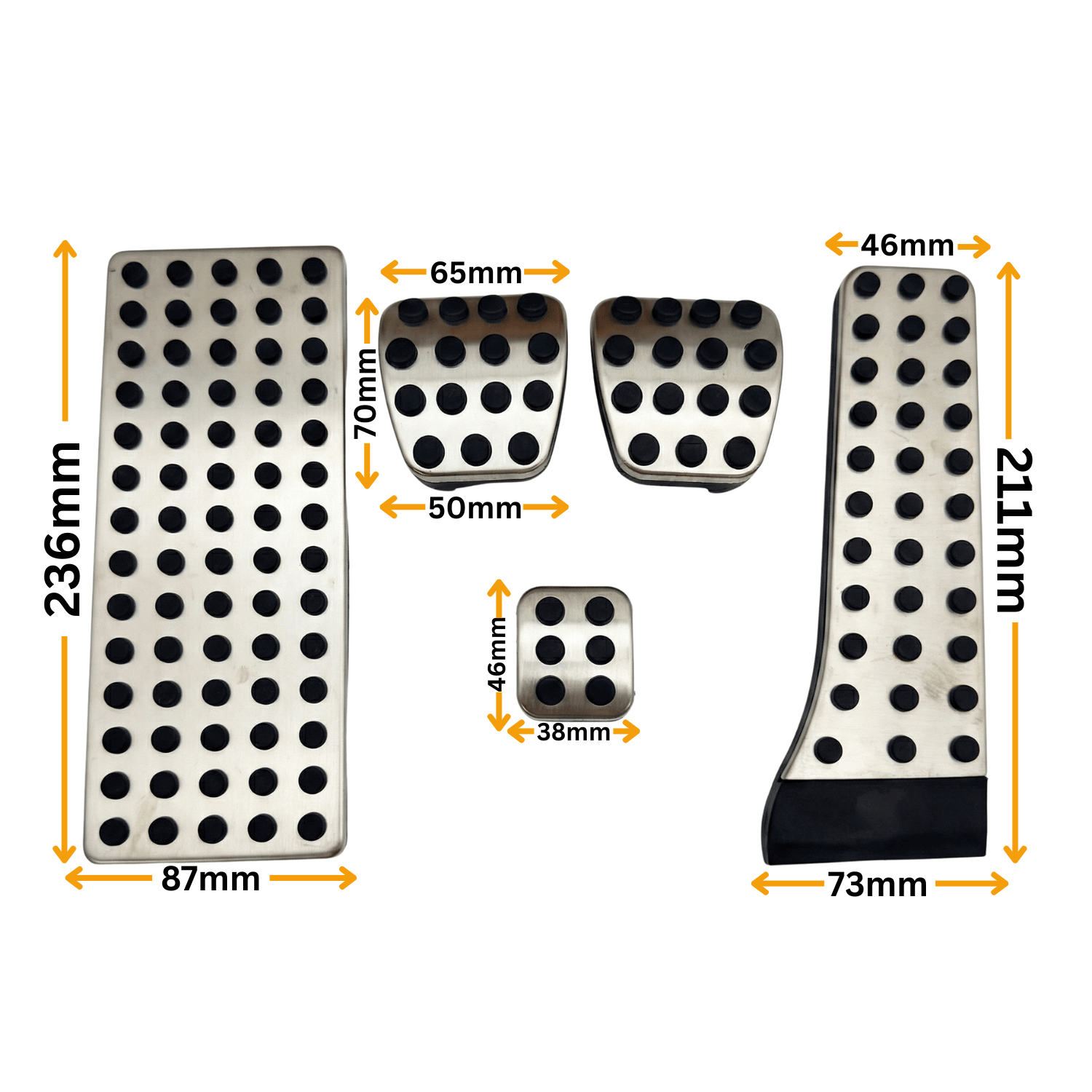 Set 4 Pedale Mercedes AMG W204 W211 W212 W164 – Cutie Manuală