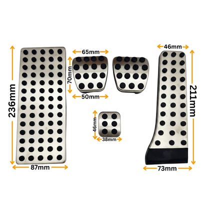 Set 4 Pedale Mercedes AMG W204 W211 W212 W164 – Cutie Manuală