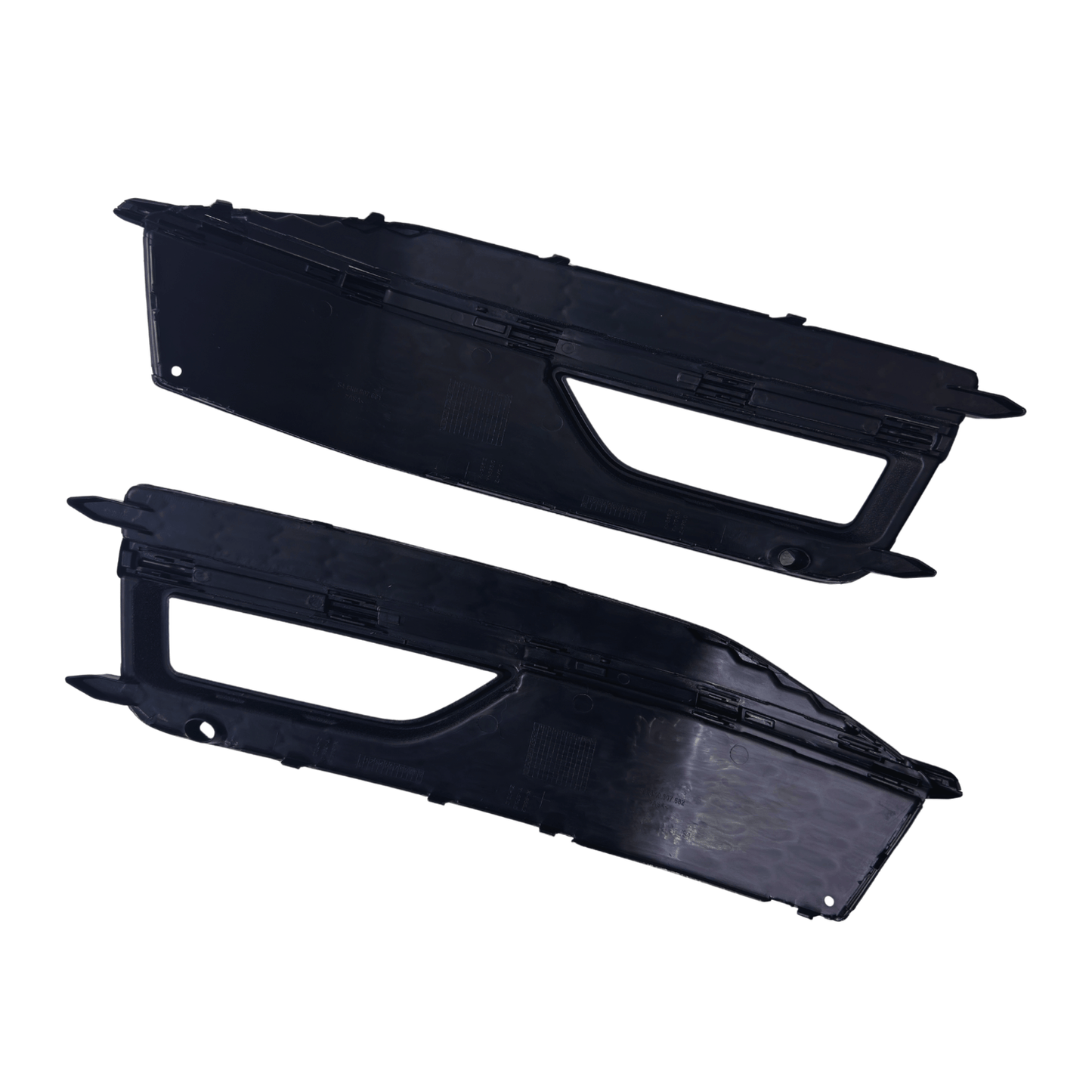 Set Grila Proiector Audi A4 B8.5 S-Line Tip Fagure, Negru Lucios