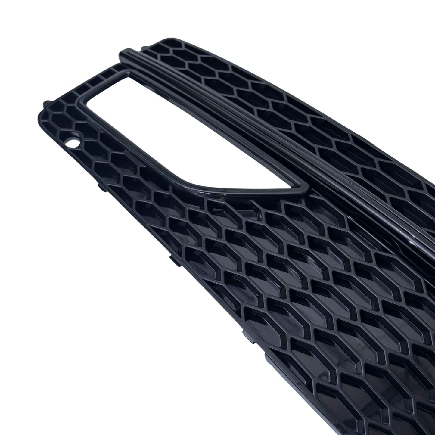 Set Grila Proiector Audi A4 B8.5 S-Line Tip Fagure, Negru Lucios