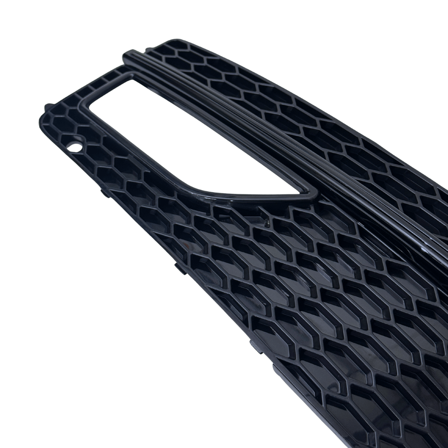 Set Grila Proiector Audi A4 B8.5 S-Line Tip Fagure, Negru Lucios