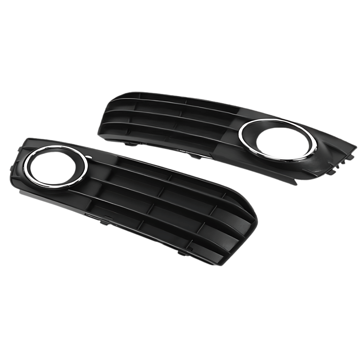 Set Grila Proiector Audi A4 B8 Design S-Line, Negru Mat