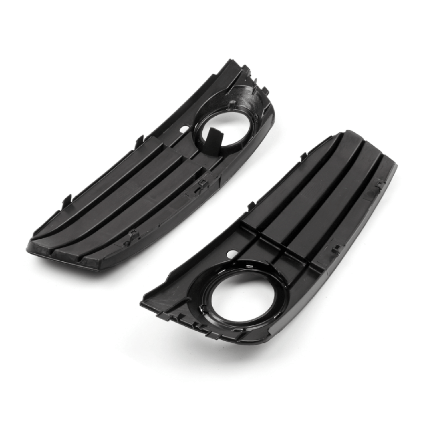 Set Grila Proiector Audi A4 B8 Design S-Line, Negru Mat