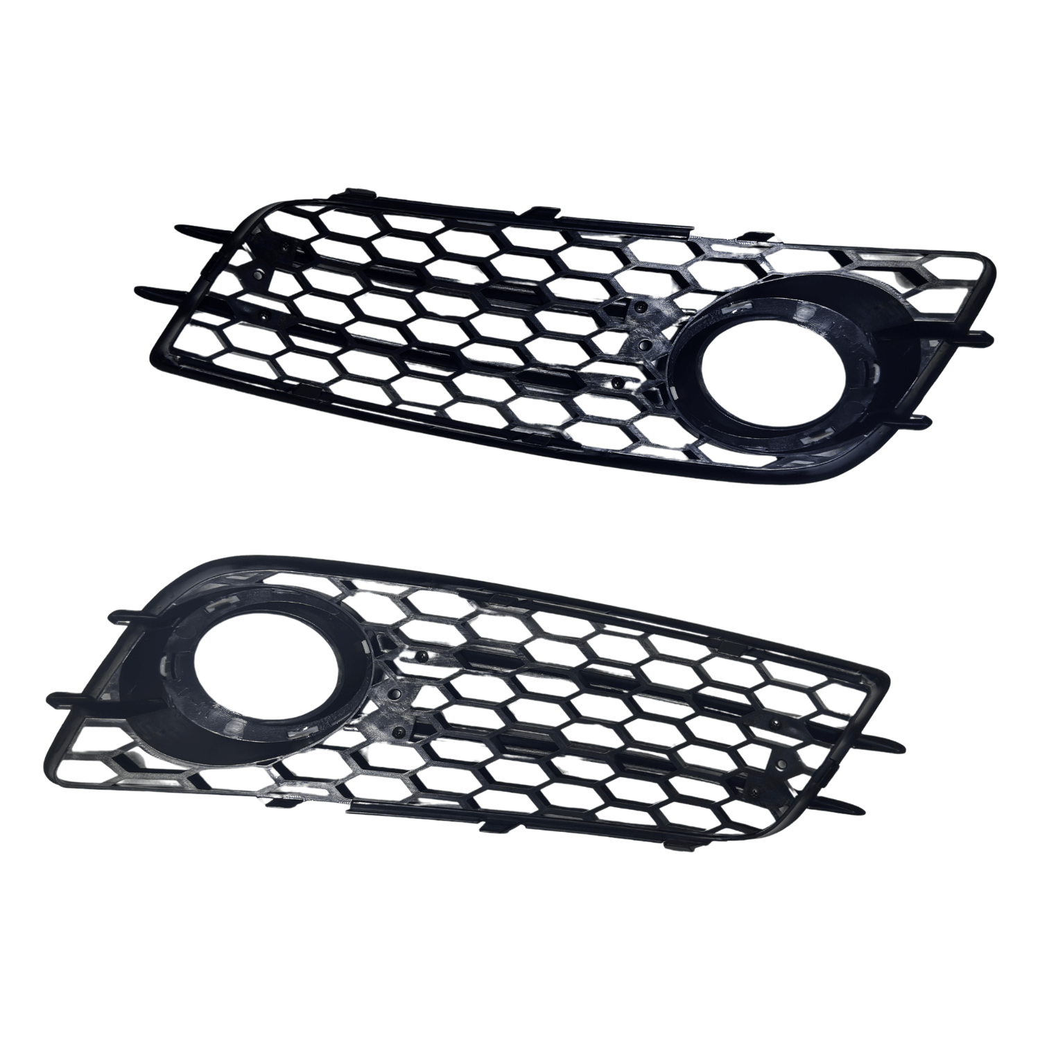 Set Grila Proiector Audi A4 B8 S-Line Tip Fagure, Negru Lucios
