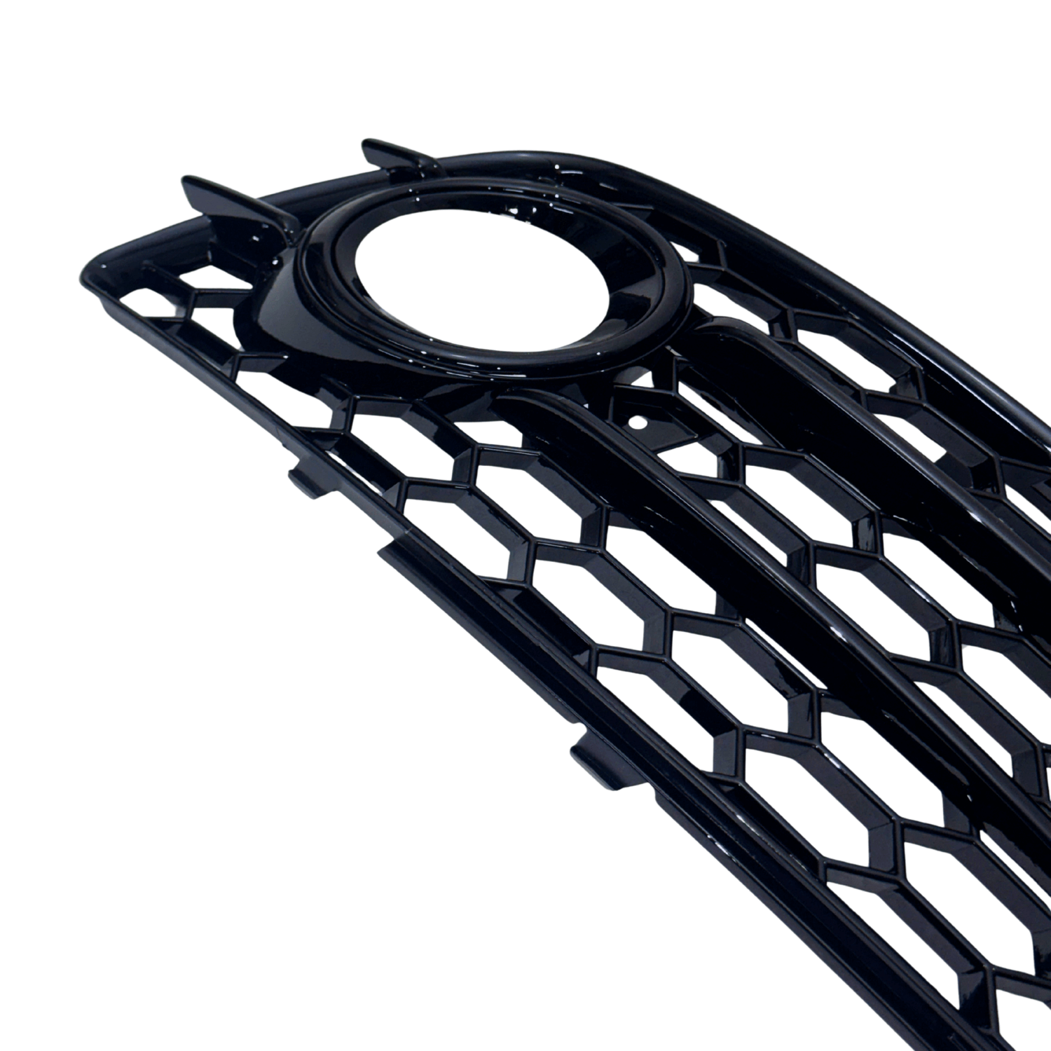 Set Grila Proiector Audi A4 B8 S-Line Tip Fagure, Negru Lucios