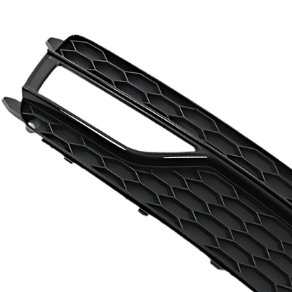 Set Grila Proiector Audi A5 B8.5 S-Line Tip Fagure, Negru Lucios