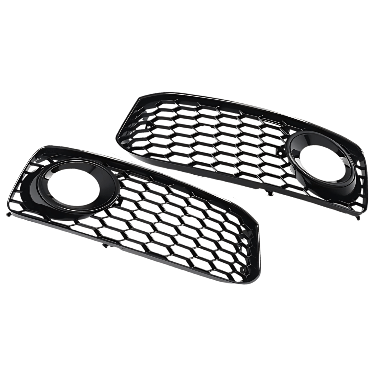 Set Grila Proiector Audi A5 B8 S-Line Tip Fagure, Negru Lucios