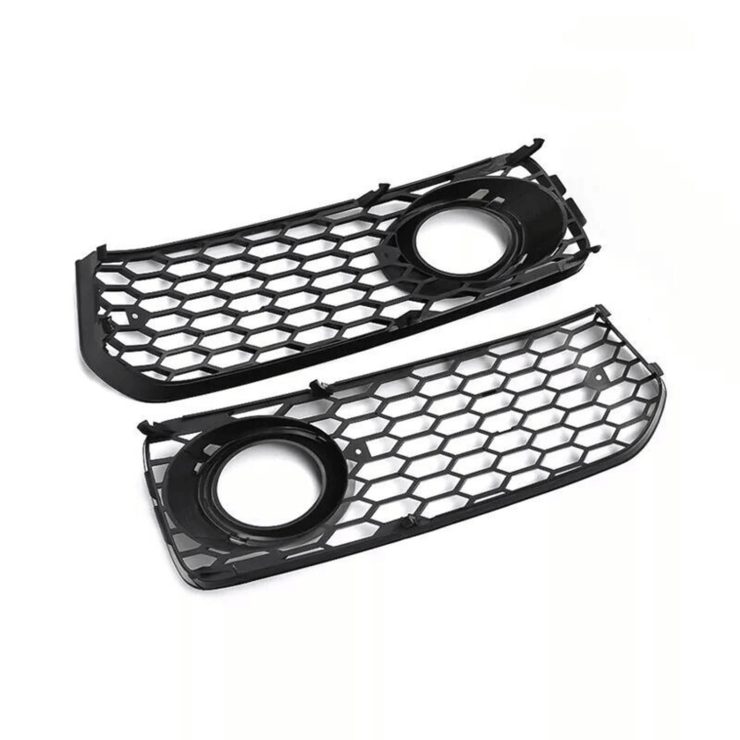 Set Grila Proiector Audi A5 B8 S-Line Tip Fagure, Negru Lucios