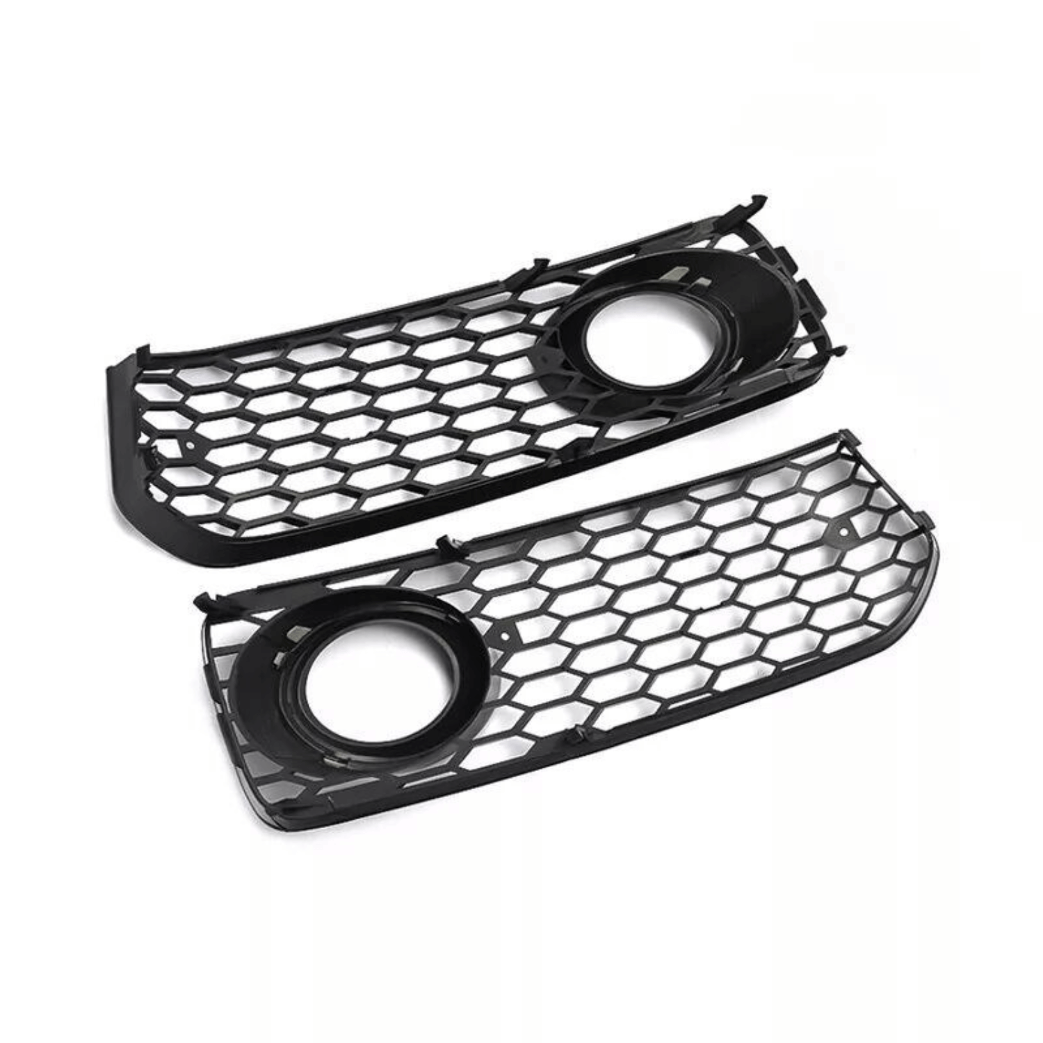 Set Grila Proiector Audi A5 B8 S-Line Tip Fagure, Negru Lucios