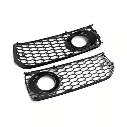Set Grila Proiector Audi A5 B8 S-Line Tip Fagure, Negru Lucios