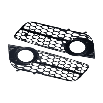 Set Grila Proiector Audi A5 B8 Tip Fagure, Negru Lucios