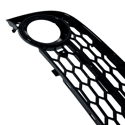 Set Grila Proiector Audi A5 B8 Tip Fagure, Negru Lucios