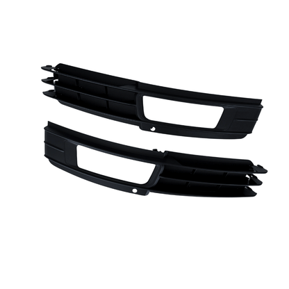 Set Grila Proiector Audi A6 C6 Design S-Line, Negru Mat