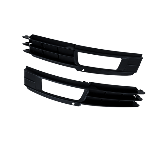 Set Grila Proiector Audi A6 C6 Design Standard, Negru Mat