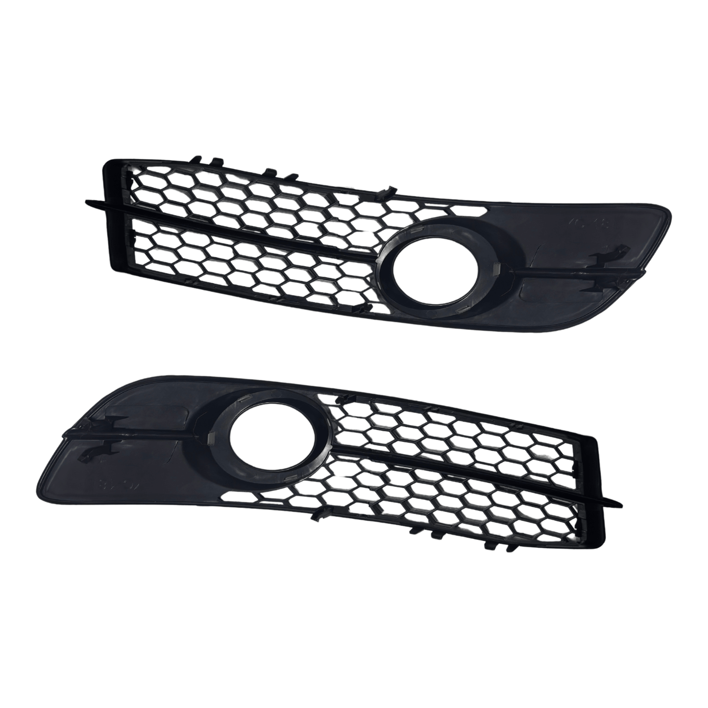 Set Grila Proiector Audi A6 C6 S-Line Tip Fagure, Negru Lucios