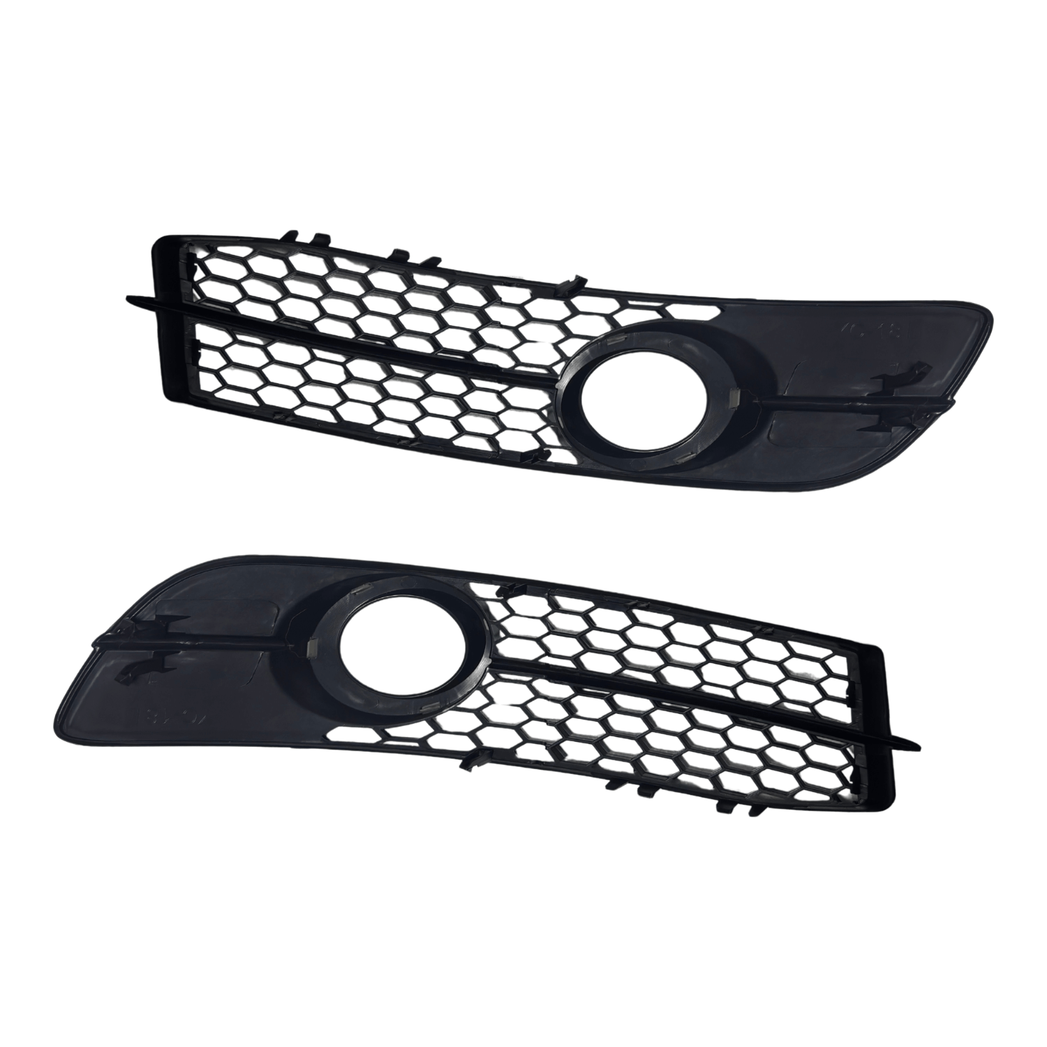 Set Grila Proiector Audi A6 C6 S-Line Tip Fagure, Negru Lucios