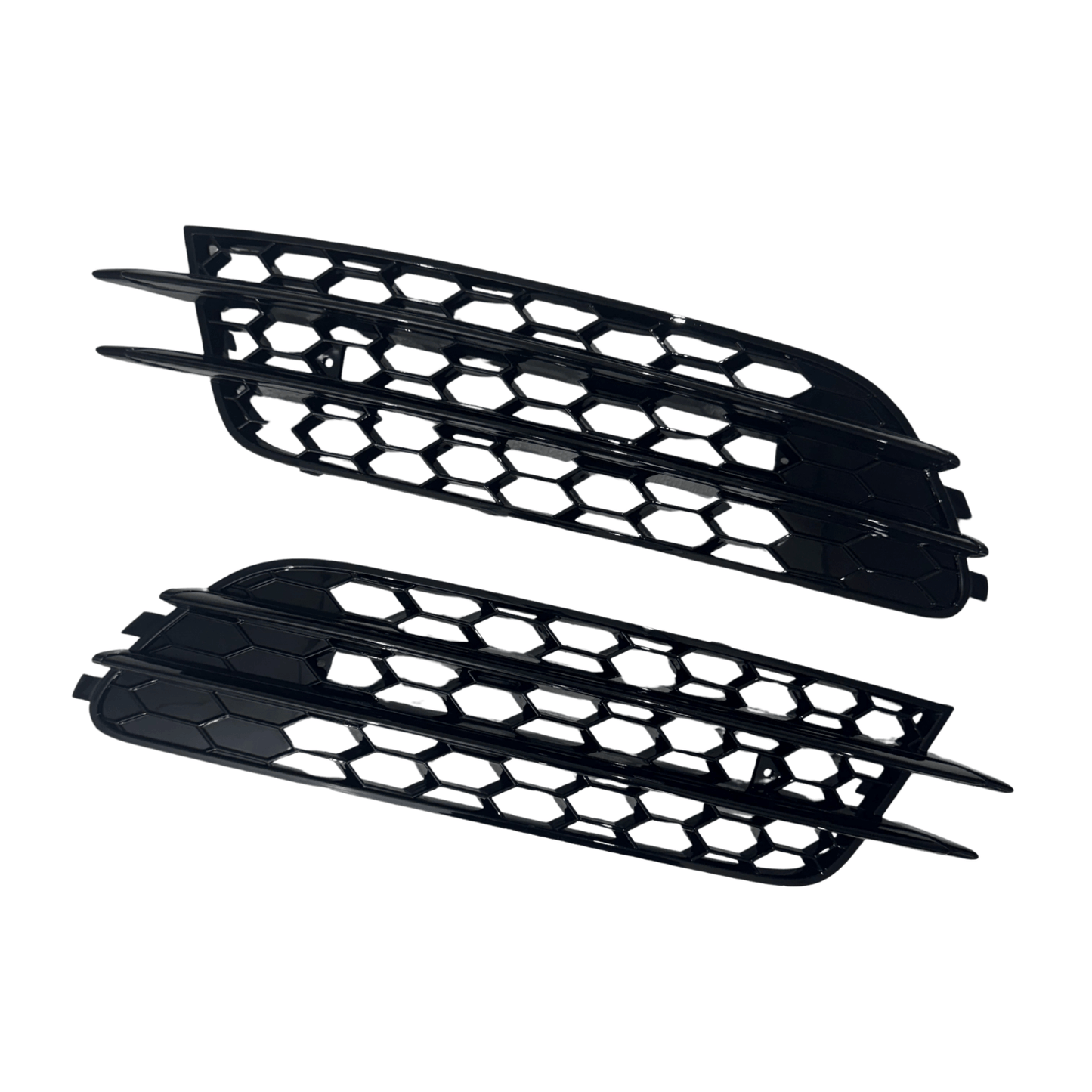 Set Grila Proiector Audi A6 C7 Tip Fagure, Negru Lucios