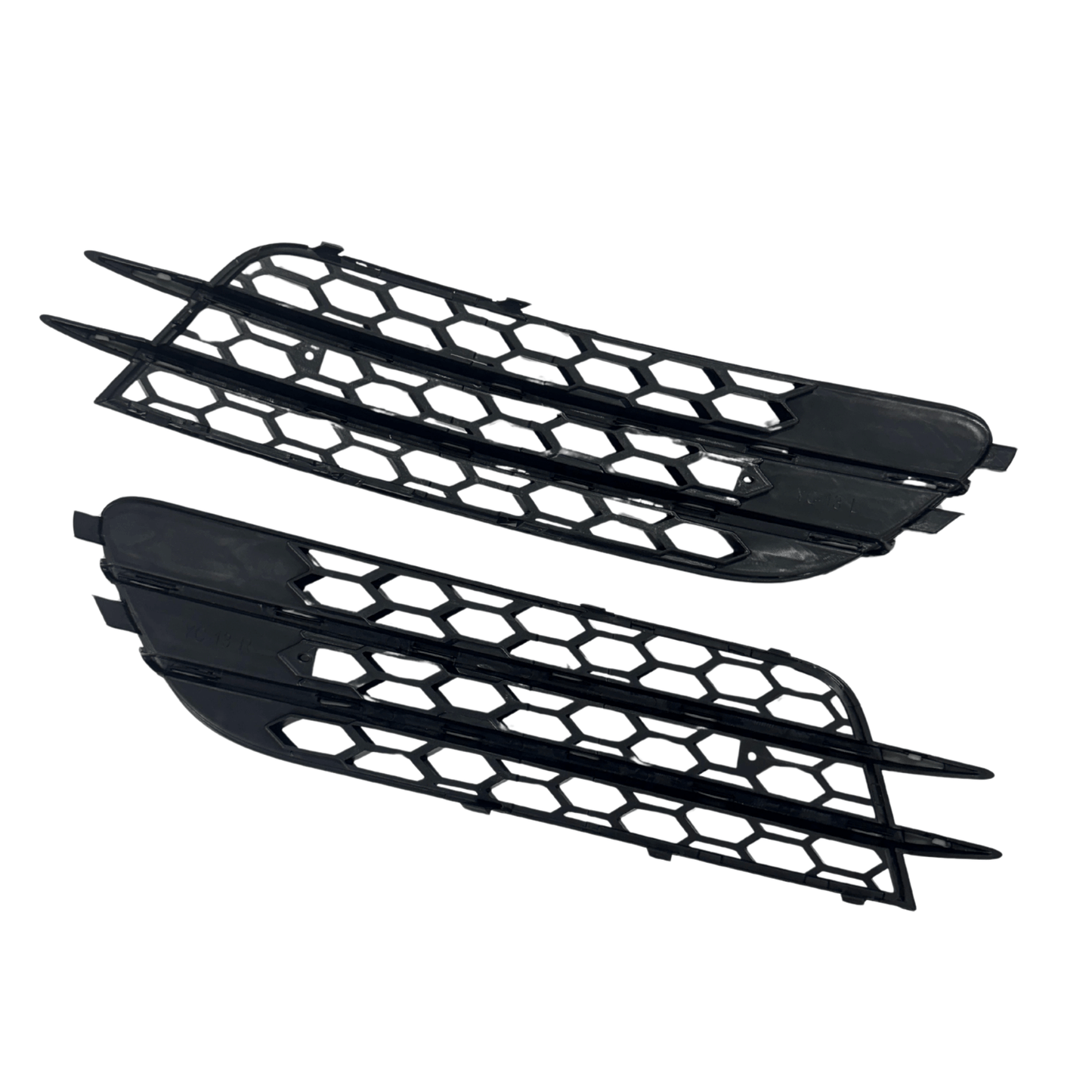 Set Grila Proiector Audi A6 C7 Tip Fagure, Negru Lucios