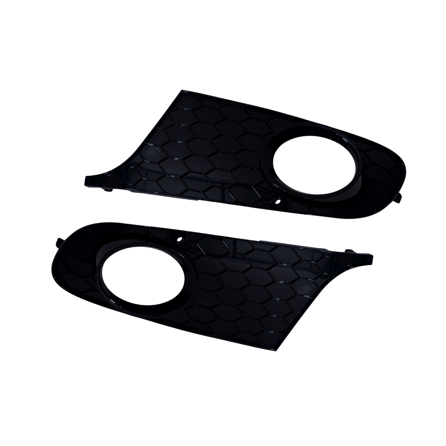 Set Grila Proiector VW Golf 6 Design Fagure, Negru Lucios